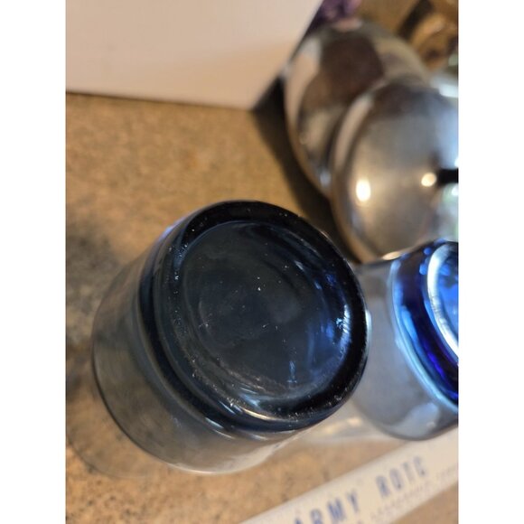 Set of 2 Vintage Libbey APOLLO BLUE 16oz Tumblers Iced Tea Glasses Retro Glass‎ - Picture 4 of 7